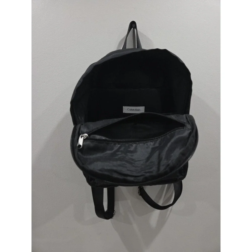 Calvin Klein Black Logo Print Unisex Backpack
